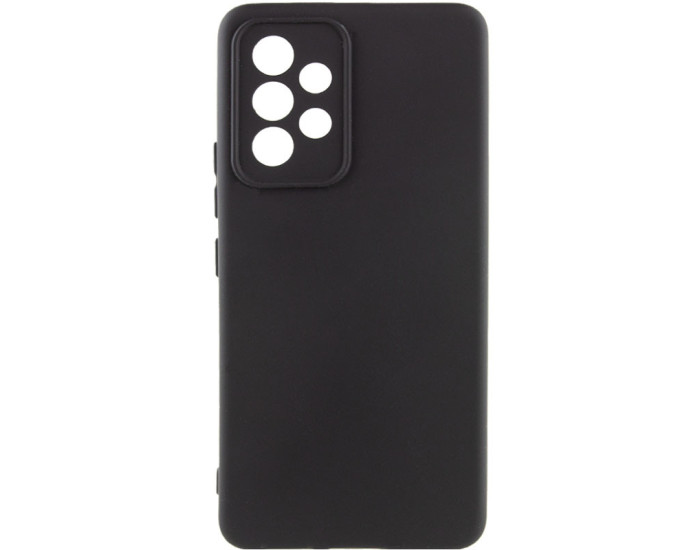 Чохол-силікон Getman Liquid Silk Full Camera Samsung Galaxy A52 (Чорний / Black)