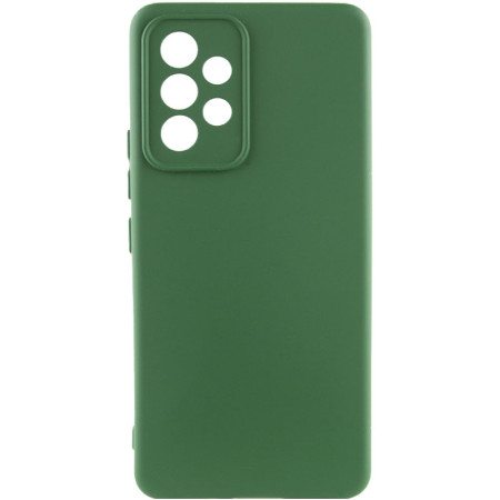 Чехол-силикон Getman Liquid Silk Full Camera Samsung Galaxy A52 (Зеленый / Dark Green)
