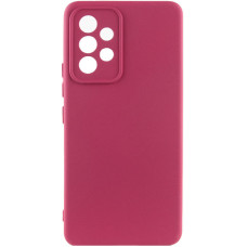 Чехол-силикон Getman Liquid Silk Full Camera Samsung Galaxy A52 (Бордовый / Marsala) (Класс B)