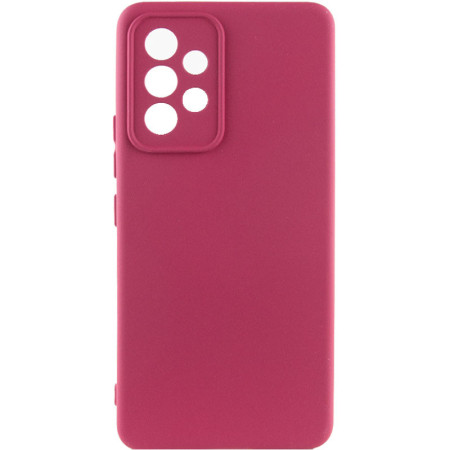 Чехол-силикон Getman Liquid Silk Full Camera Samsung Galaxy A52 (Бордовый / Marsala) (Класс B)
