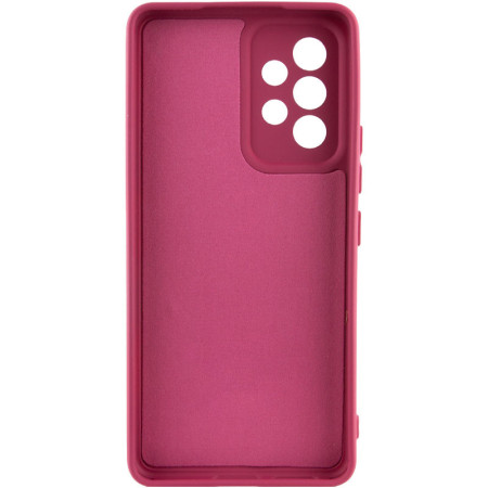 Чехол-силикон Getman Liquid Silk Full Camera Samsung Galaxy A52 (Бордовый / Marsala) (Класс B)