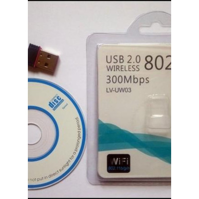 WiFi адаптер USB (без антени) LV-UW03 802.11N (300Mbps)