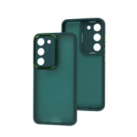 Чехол-силикон Luxury Metal Lens Samsung A05s Green