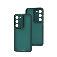 Чехол-силикон Luxury Metal Lens Samsung A05s Green