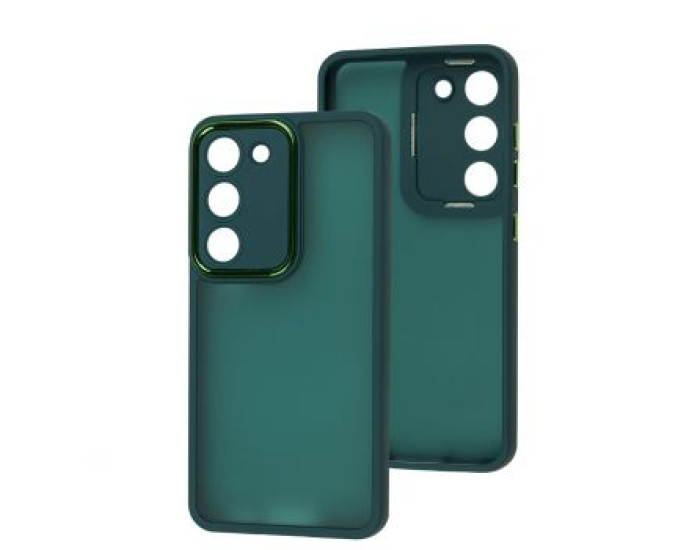 Чохол-силікон Luxury Metal Lens Samsung A05s Green