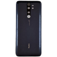 Задняя крышка для Xiaomi Redmi Note 8 Pro, со стеклом камеры Dark Grey (Класс B)