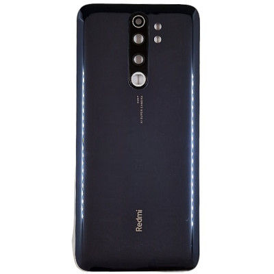 Задня кришка для Xiaomi Redmi Note 8 Pro, з склом камери Dark Grey
