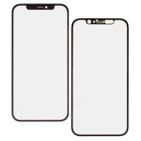Стекло фронтальное c OCA-пленкой iPhone 12  / 12 Pro, черное, оригинал G+OCA PRo (Класс B)