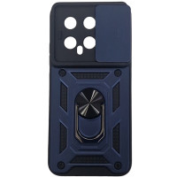 Чехол-Ударопрочный Camshield Serge Ring Xiaomi 14, Синий (Класс B)