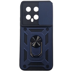 Чехол-Ударопрочный Camshield Serge Ring Xiaomi 14, Синий (Класс B)