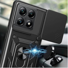 Чехол-Ударопрочный Camshield Serge Ring Xiaomi 14T Pro Черный