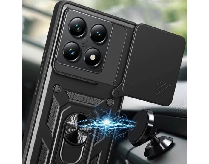 Чохол-Ударостійкий Camshield Serge Ring Xiaomi 14T Pro чорний