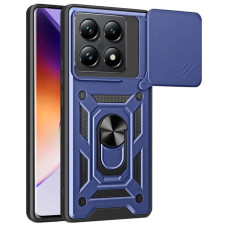 Чехол-Ударопрочный Camshield Serge Ring Xiaomi 14T Blue (Класс B)