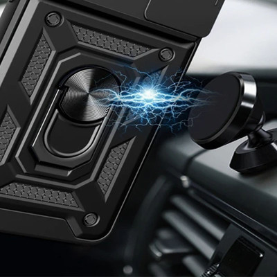 Чохол-Ударостійкий Camshield Serge Ring Xiaomi 14 Pro, чорний