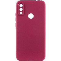 Чохол-силікон Getman Liquid Silk Full Camera Xiaomi Redmi Note 7 (Бордовий / Marsala)