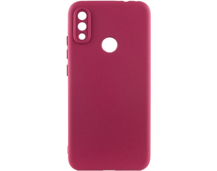 Чохол-силікон Getman Liquid Silk Full Camera Xiaomi Redmi Note 7 (Бордовий / Marsala)