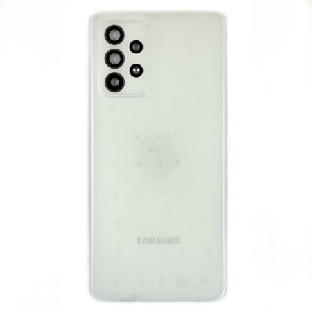Задняя панель корпуса для Samsung A525F Galaxy A52, со стеклом камеры, белая