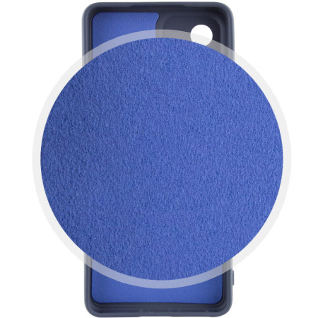Чехол-силикон Silicone Lakshmi Full Camera Samsung A35 (Темно-синий / Midnight Blue) (Класс А)