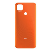 Задняя панель корпуса для Xiaomi Redmi 9C оранжевая (Класс А)