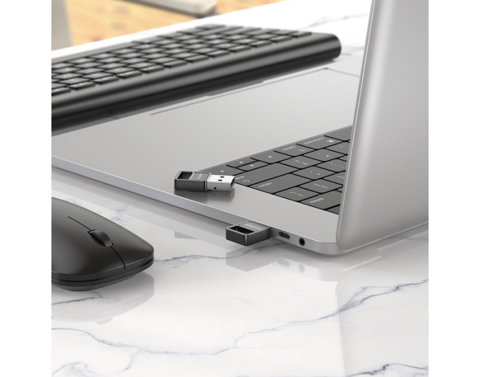 Адаптер Bluetooth Borofone DH8 USB BT5.0 adapter Black