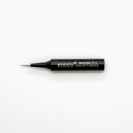Жало паяльное KOOCU 900M-T-1 метал / черное / прямое (Класс B)