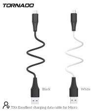Сетевое зарядное устройство Tornado TX6 Micro (3,0A/1м) (Белый / White)