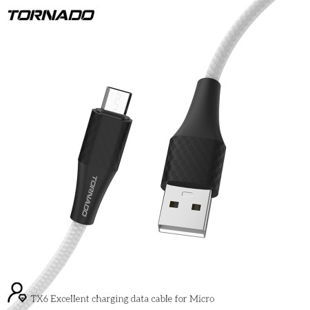 Сетевое зарядное устройство Tornado TX6 Micro (3,0A/1м) (Белый / White)
