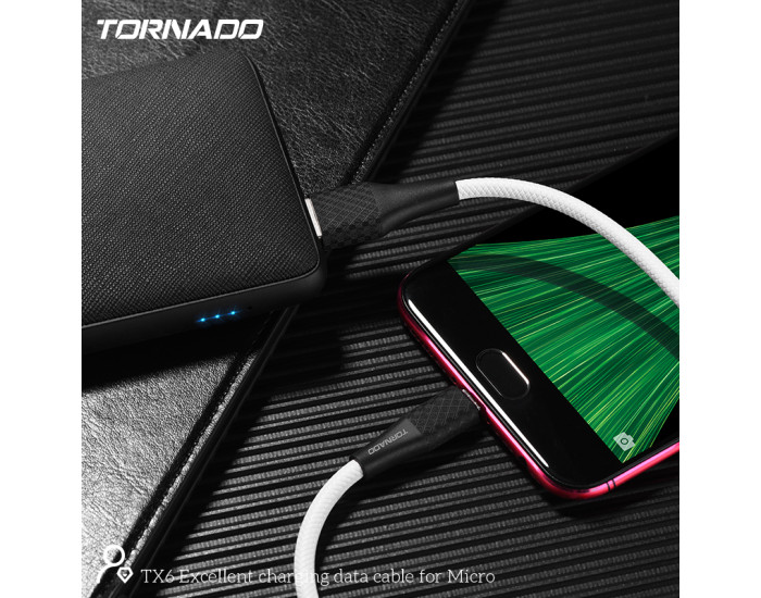 Сетевое зарядное устройство Tornado TX6 Micro (3,0A/1м) (Белый / White)