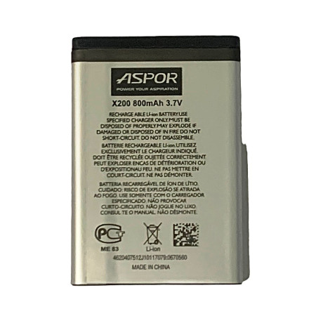 Аккумулятор Aspor Samsung AB-463446BU, C120, C130, C250, D520, D720, E380, E500, E870, X160, X200, 850 mAh (Класс B)