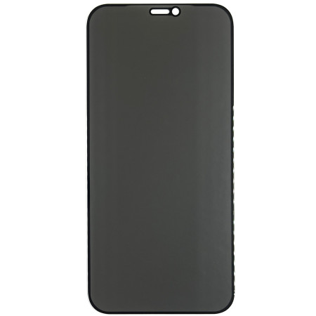 Защитное стекло Privasy (full glue) для iPhone 12 / 12 Pro 5D Black