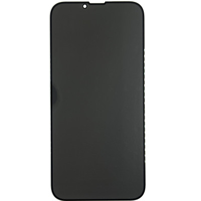 Захисне Скло Privasy (full glue) для iPhone 13 Pro Max / 14 Plus 5D Black