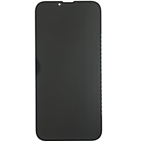 Защитное стекло Privasy (full glue) для iPhone 13 Pro Max / 14 Plus 5D Black
