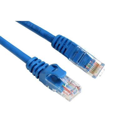 LAN кабель для интернета CAT5 cheap (5м), синий (Класс А)