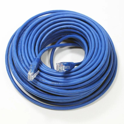 LAN кабель для интернета CAT5 cheap (5м), синий (Класс А)