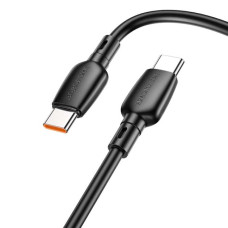 Кабель USB Borofone BX93 100W (MAX 20V/5A) fast charging Type-C to Type-C (1m) чорний