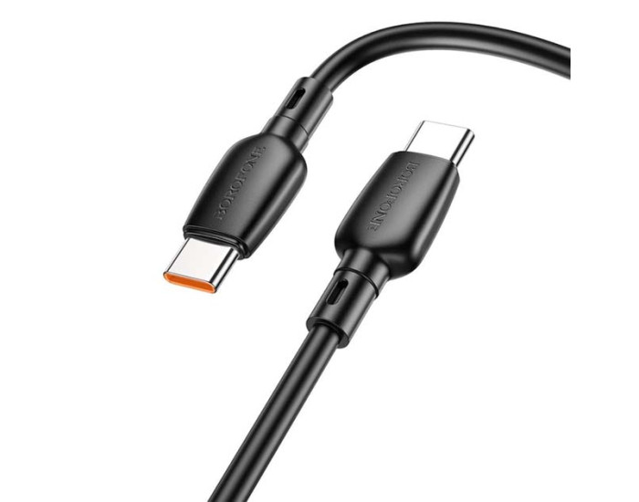 Кабель USB-C Borofone BX93 100W fast charging Type-C to Type-C (MAX 20V/5A/1m) черный
