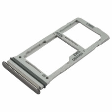 Держатель SIM-карты для Samsung A525 A52, A526 A52 5G, A725 A72, A726 A72 5G, Dual Sim, серебристый (Класс B)