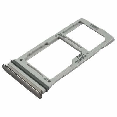 Тримач SIM-карты для Samsung A525 A52, A526 A52 5G, A725 A72, A726 A72 5G, Dual Sim, сріблястий