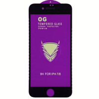 Защитное стекло Tempered Glass OG Premium iPhone 7 / 8 / SE. Black
