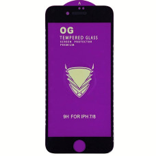 Защитное стекло Tempered Glass OG Premium iPhone 7 / 8 / SE. Black