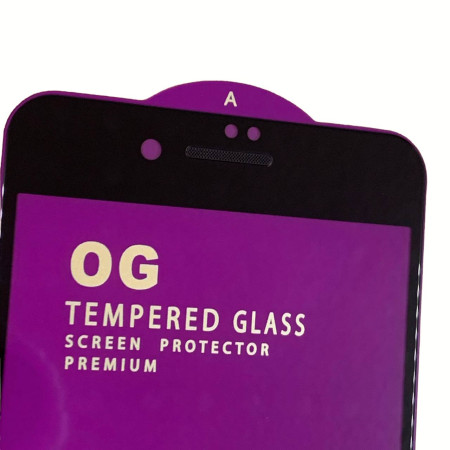 Защитное стекло Tempered Glass OG Premium iPhone 7 / 8 / SE. Black