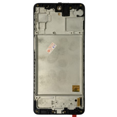 Дисплей с сенсорным экраном (модуль) Samsung M317 Galaxy M31s, черный с рамкой, OLED