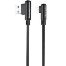 Кабель USB Borofone BX58 (1m / 2.4A) Lightning (Чорний)