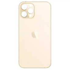 Задняя панель корпуса для iPhone 12 Pro Max, Gold (Big Hole), оригинал (Класс А)