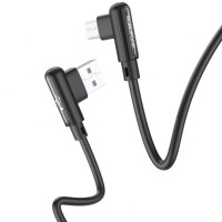 Кабель USB Borofone BX58 (1m / 2.4A) Micro (Черный) (Класс А)