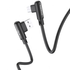 Кабель USB Borofone BX58 (1m / 2.4A) Micro (Чорний)