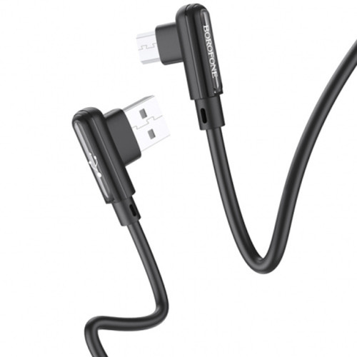 Кабель USB Borofone BX58 (1m / 2.4A) Micro (Черный) (Класс B)