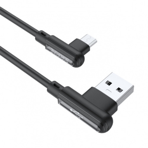 Кабель USB Borofone BX58 (1m / 2.4A) Micro (Черный) (Класс B)