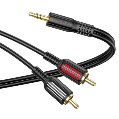 Кабель Borofone BL11 3.5mm/2RCA 1.5m Черный