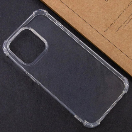 Чехол-силикон Getman Ease logo усиленные углы iPhone 15 Pro Max, Прозрачный